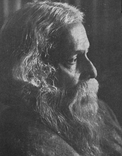 Tagore in Budapest, 1926; photograph by Kalls